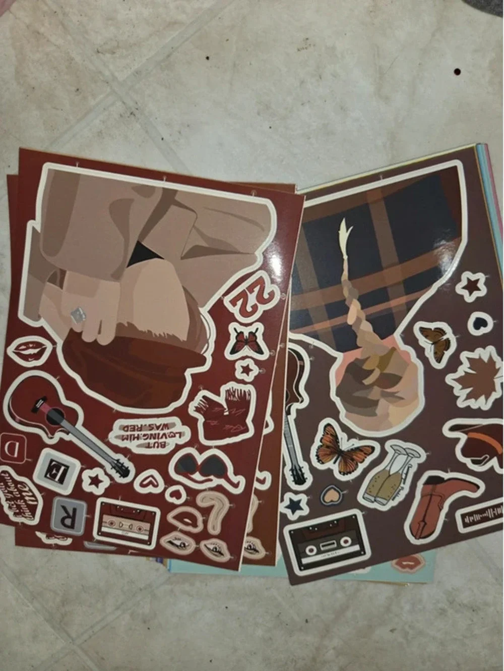 Taylor Swift face stickers